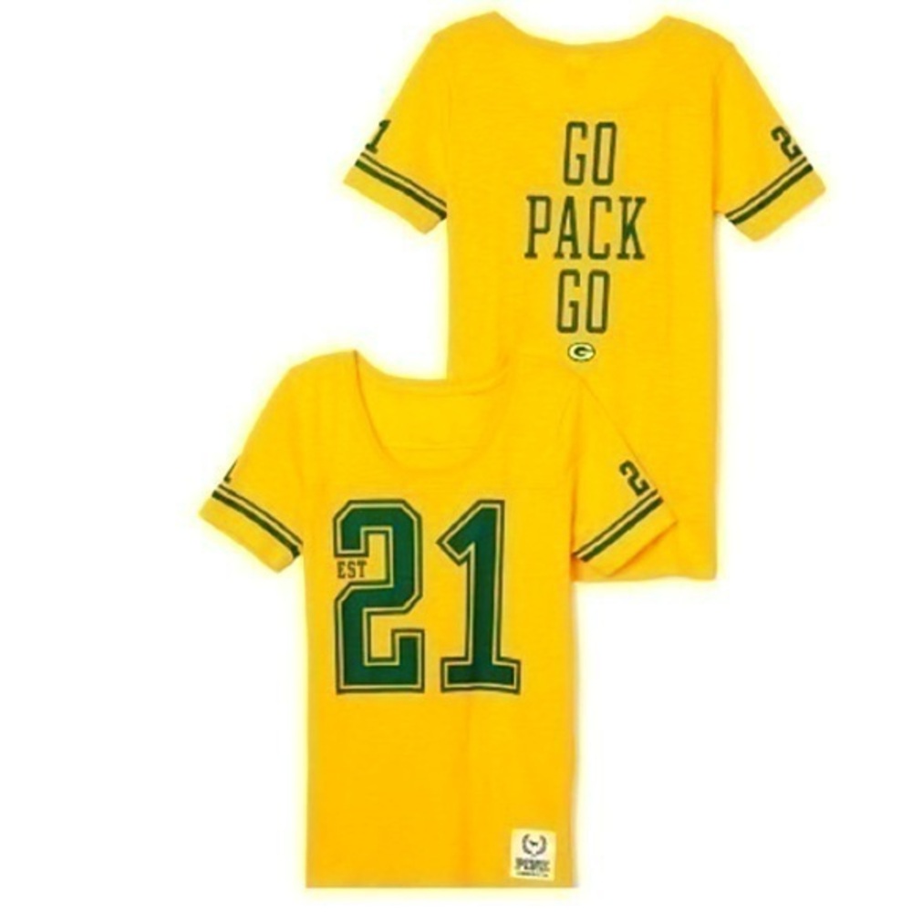 PINK Victoria’s Secret NFL Vintage 2014 Green Bay Packers Go Pack Go RARE NWT